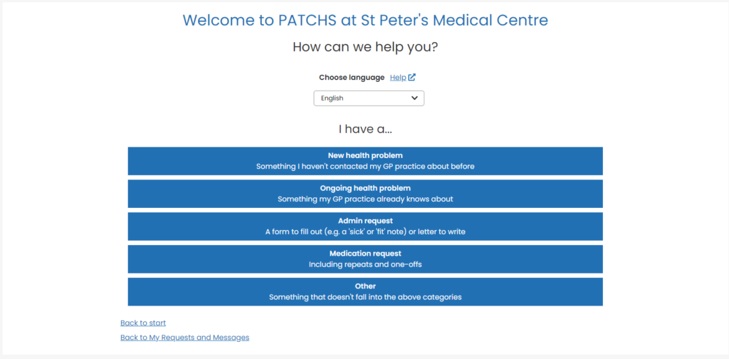 How can we help PATCHs page