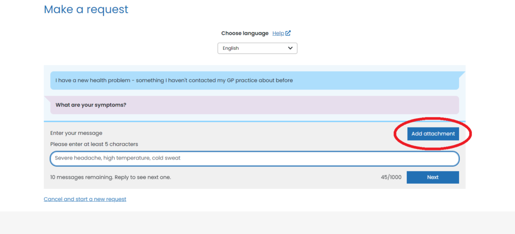 patchs questionairre page